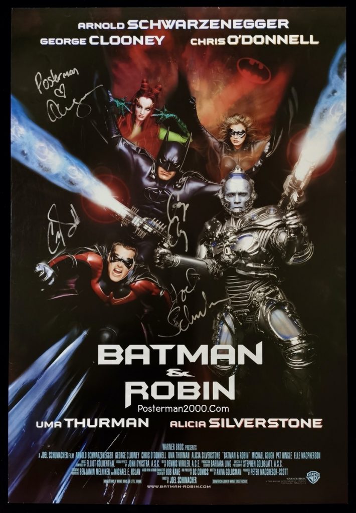 Batman & Robin แบทแมน & โรบิน แบบพิเศษ พร้อมลายเซ็นดารา และผู้กำกับ ...